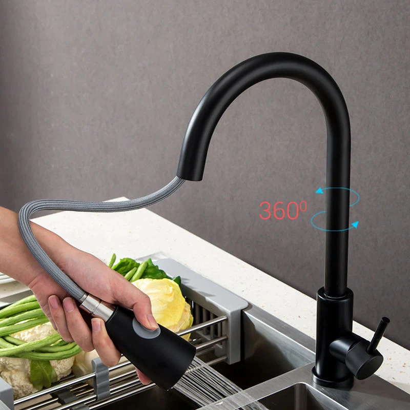 Смеситель кухонный из нержавеющей стали с сенсорным управлением и индуктивным