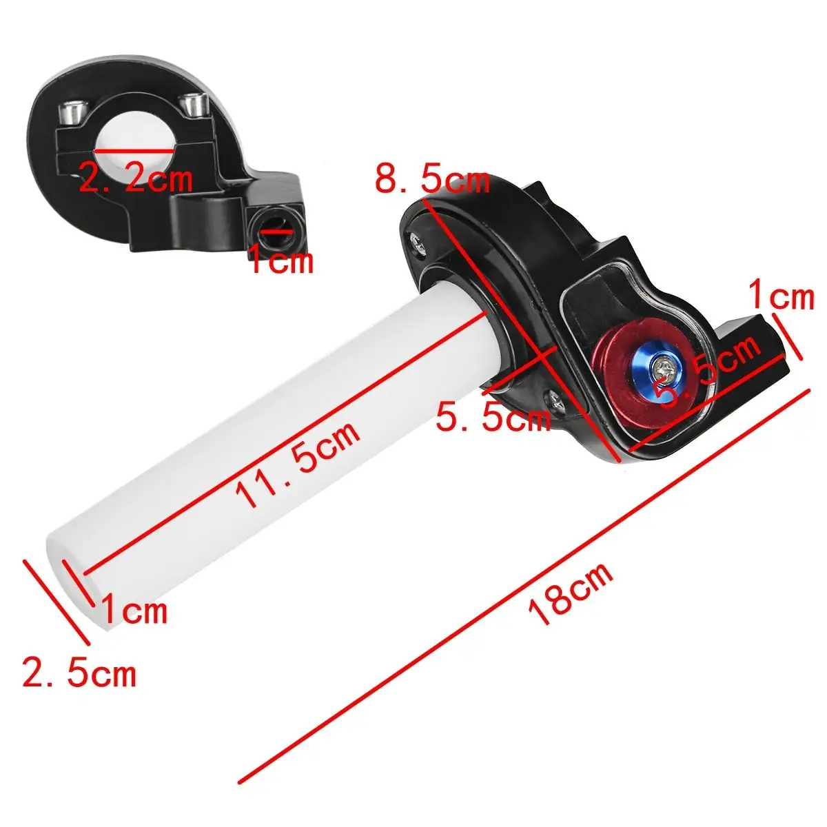

Motorcycle Handlebar Aluminum Throttle Twist Grip Off-road Accelerator Settle Scooter Universal 7/8 inch 22mm Fit ATV Dirt Bike