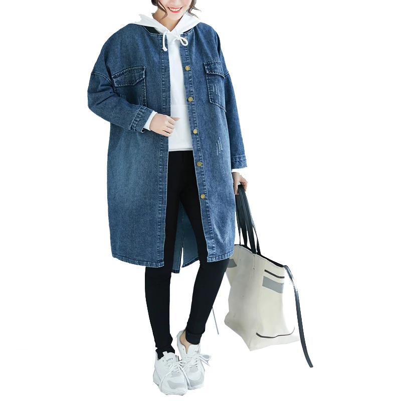 

Куртка женская джинсовая с капюшоном, весна-осень