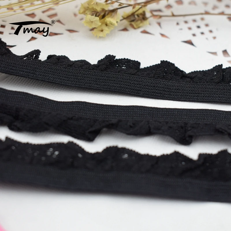 #1739 икружевные штаны резинки 8 ярдов/партия кружевной отделкой 15 мм широкий