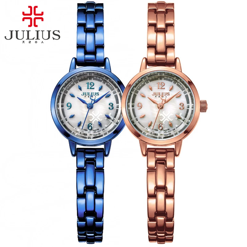 

New Julius JA-865 Brand Fashion Japanese Quartz Movt Designer Watches Woman Clock Gold Ladies Bracelet Dress Reloj Mujer