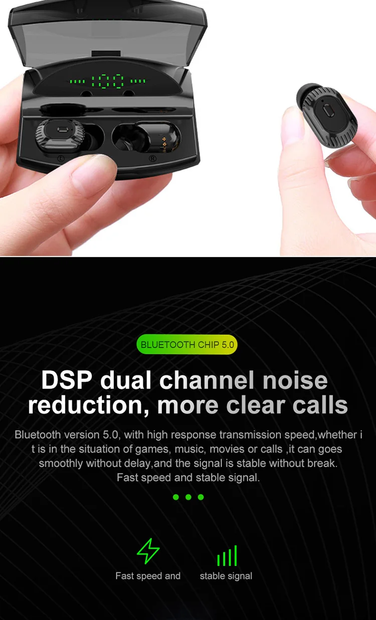 XG-20 TWS беспроводные Bluetooth наушники 5,0 8D стерео светодиодный цифровой дисплей зарядка кабина мини невидимая Спортивная гарнитура