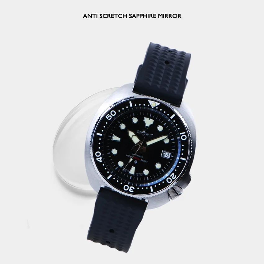 Мужские наручные часы HEIMDALLR для дайвинга мужские автоматические механические