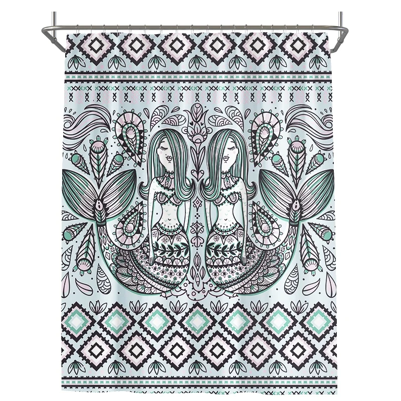 

Native American Thick Shower Curtain Vintage Toilets Fixture Modern Funny Shower Curtain Douchegordijn Bathroom Accessories EH50