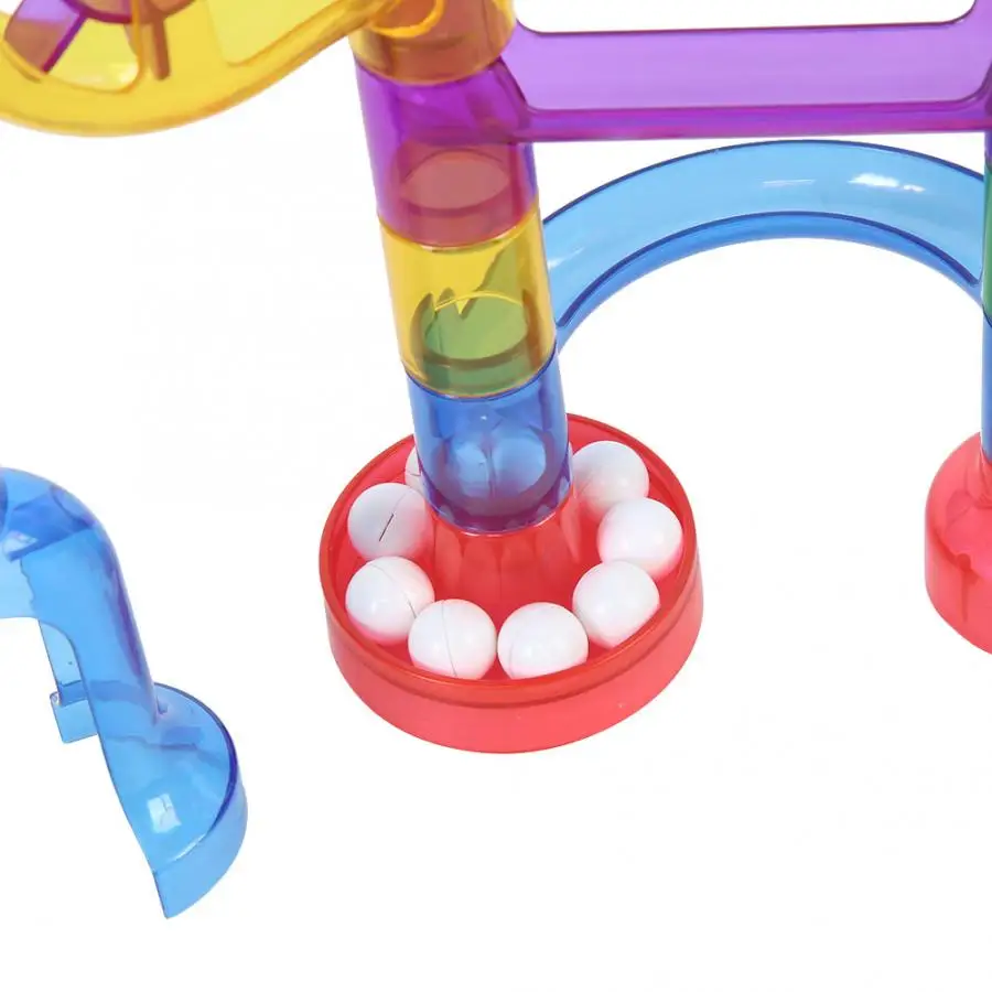 Строительные блоки игрушки для детей строительство мрамора гоночная трасса