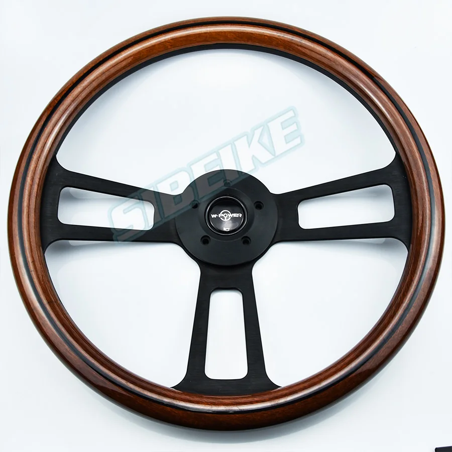 

Деревянное рулевое колесо 17 дюймов, классический деревянный и звуковой комплект