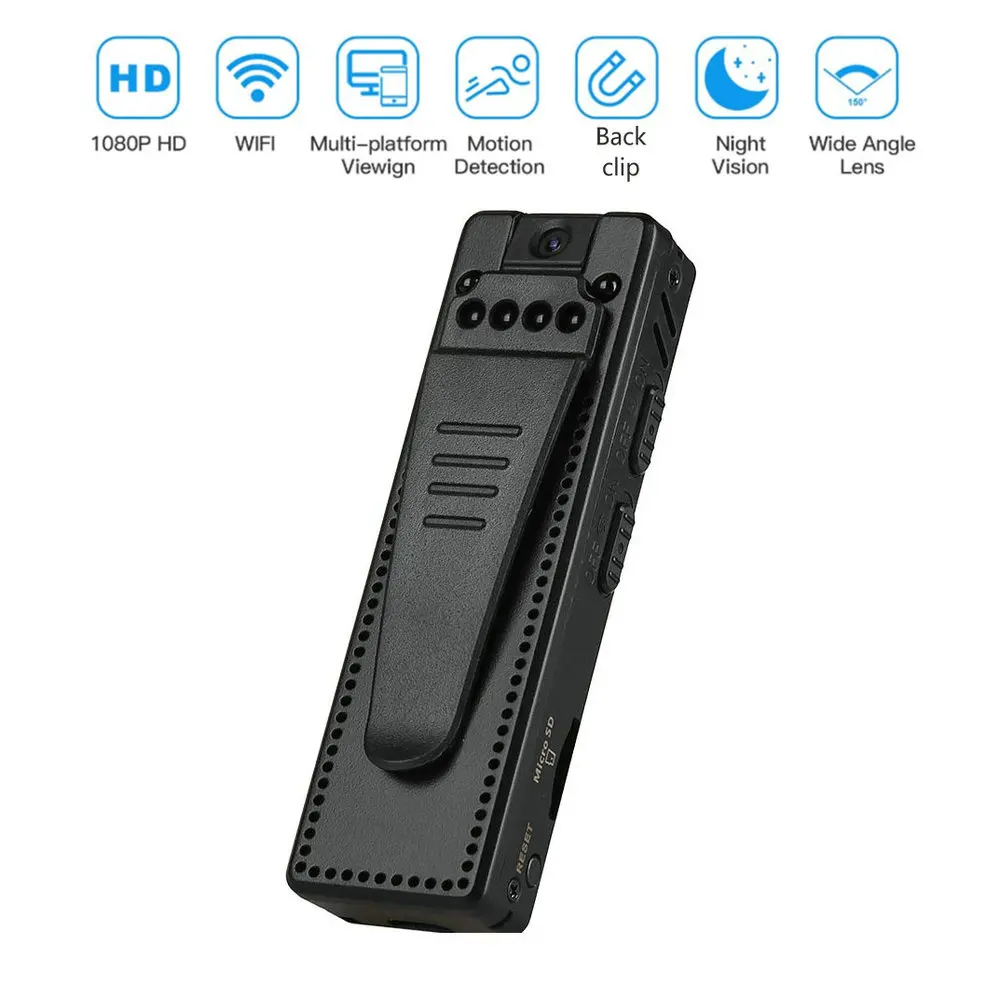 Мини камера A12 1080P Портативная цифровая с поддержкой Wi Fi|Компактные видеокамеры| |