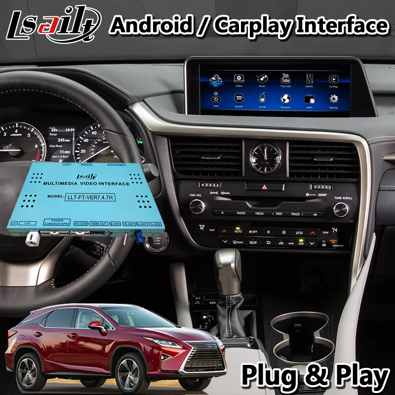 Интерфейс Lsailt Android Carplay для Lexus RX350 RX450h RX200T RX 2013 2019 управление мышью мультимедийная