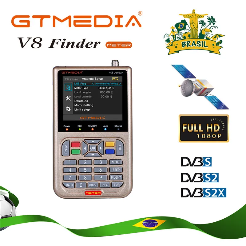 GTmedia V8 Finder цифровой спутниковый сигнал 3 5 &quotЖК дисплей Экран Дисплей DVB S2/S2X метр