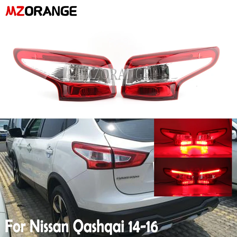 Светодиодный задний фонарь для Nissan Qashqai 2014 2015 2016 бампер противотуманный стоп