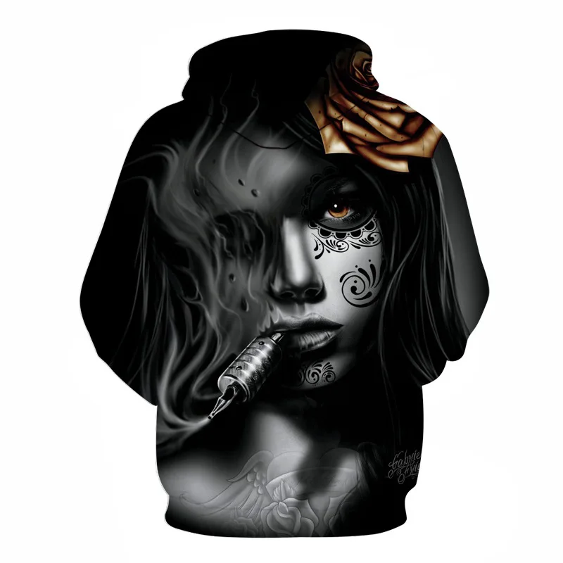 Женская маска для курения толстовки с капюшоном мужская одежда 3D принтом 2021