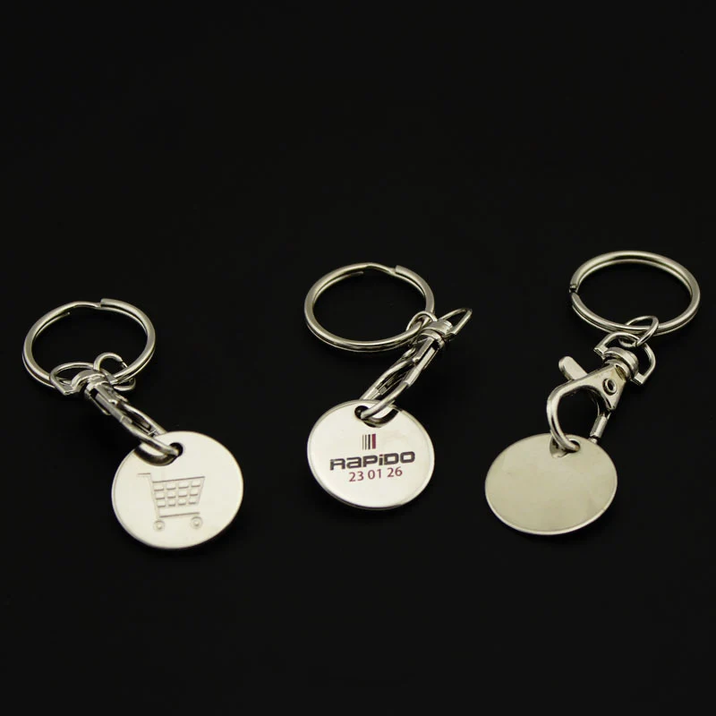 2 шт. без выбора Стиль металла творческий корзину маркеры кольцо для ключей