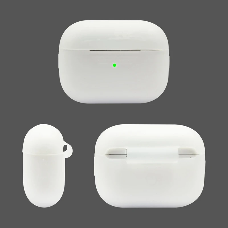 Однотонные чехлы для наушников для Apple AirPods Pro Новые Мягкие силиконовые чехлы для зарядки