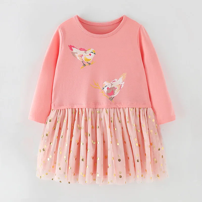 Качественные весенние платья 2022 для девочек одежда из 100% хлопка маленьких топы с