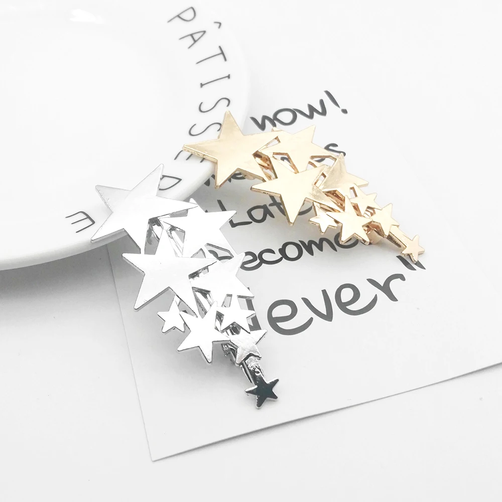 2020 новые женские милые ацетат звезда сплава зажим для волос головные уборы