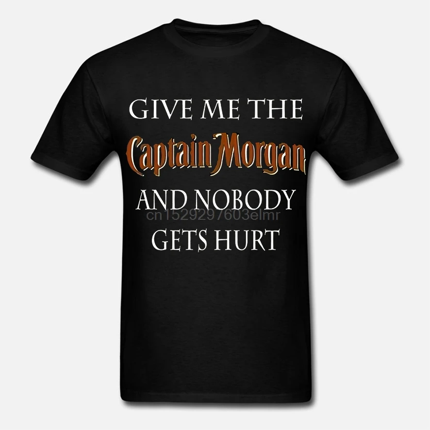 Мужская забавная футболка модная с надписью подай мне капитана Моргана и никто