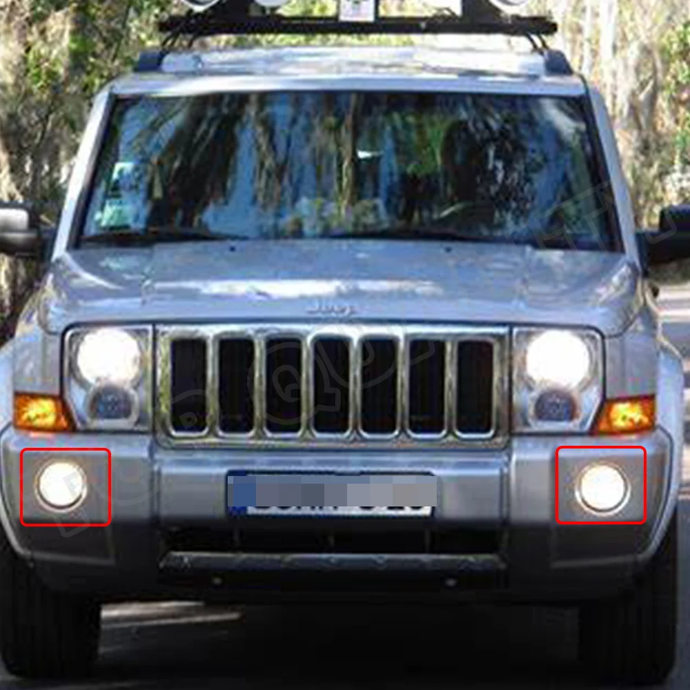 

Car Front LED DRL Daytime Running Light Fog Lamp Assembly For Jeep Grand Cherokee Commander Chrysler 300 Dodge Dakota Fog Light