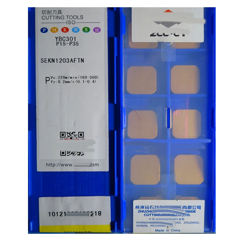 Оригинальные SEKN 1203 1504 SEKN1203AFTN SEKN1504AFTN YBC301 SEKN1203 SEKN1504 AFTN карбидные фрезерные Вставки