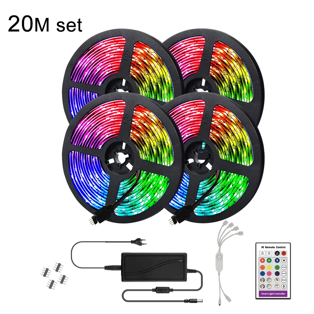 

LED Light Strips Bluetooth-Compatible WIFI Controller Flexible RGB 5050 Decoration BackLight Lamp Night Light Luminous String