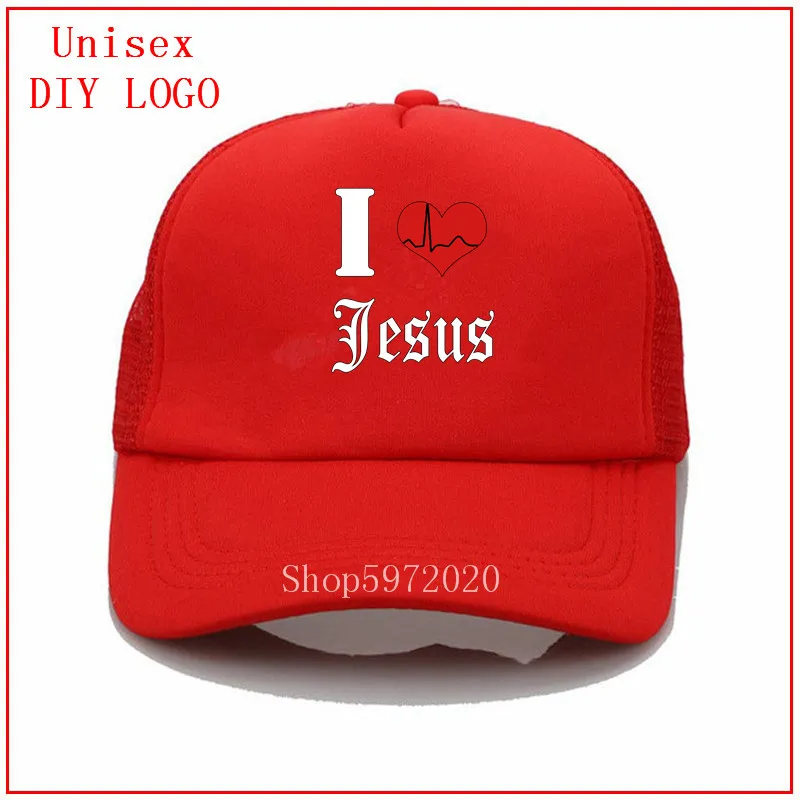 I love Jesus/белые кепки для мужчин бейсболки Панама шапки женщин крутые трендовые