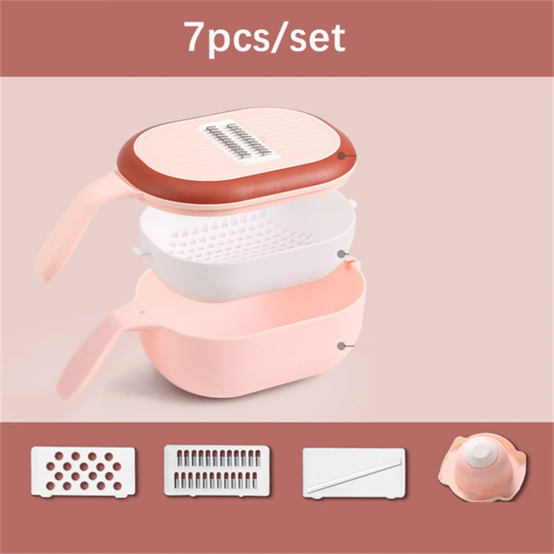 7/11 шт. многофункциональная сливная корзина резак для овощей домашний кухонный