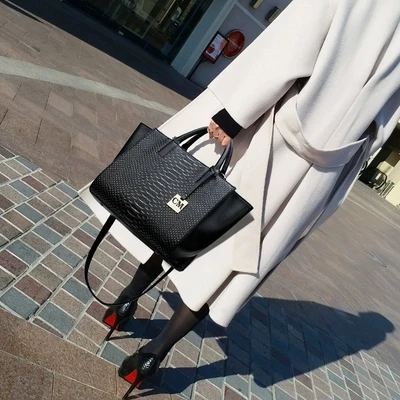 

vintage Brand European and American Style Fashion Ladies Messenger Shoulder Bags Handbags Women Famous Brands Snake Pattern Tote
