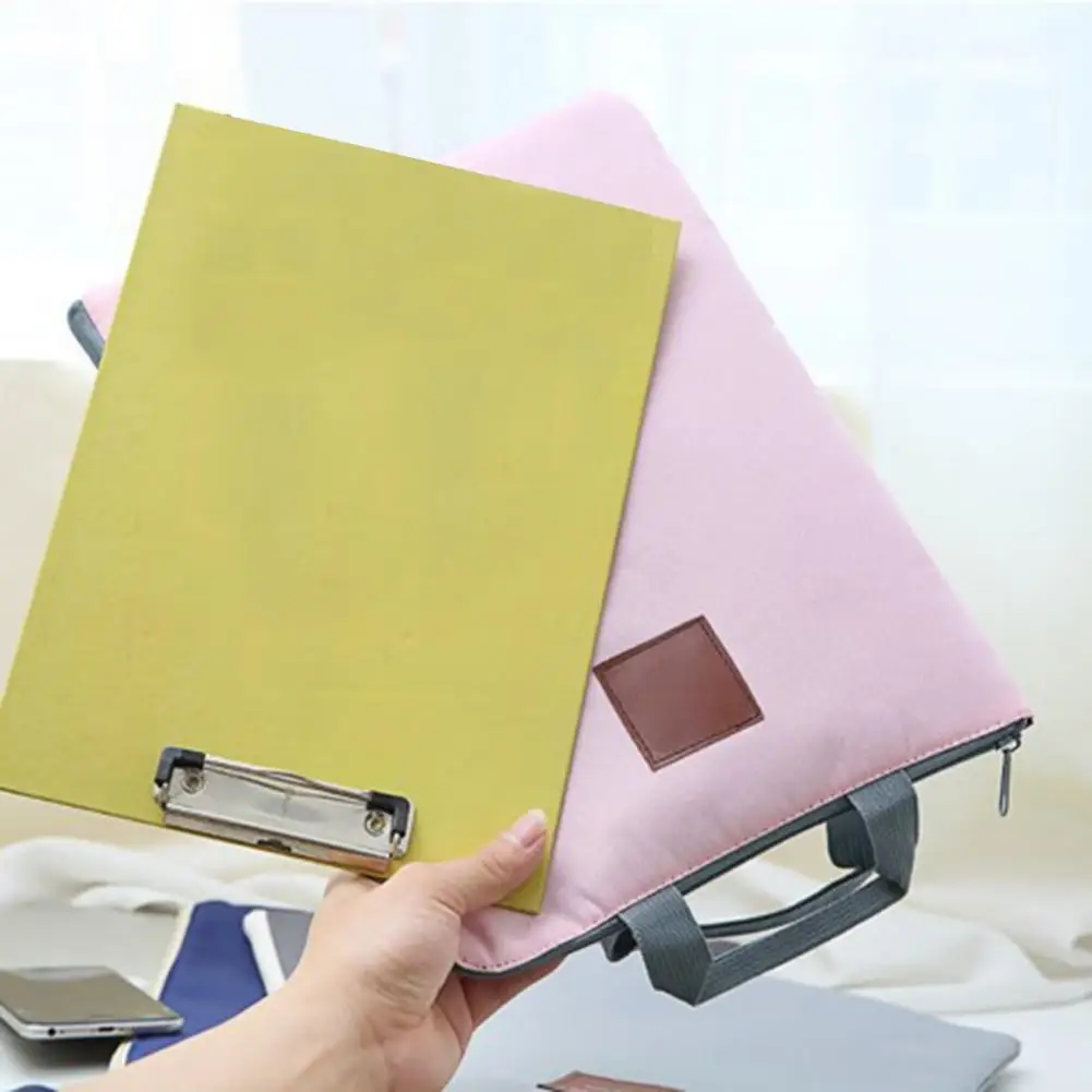 

Zipper Closure Durable A4 File Folder Document Pouch Storage Organizer for Work