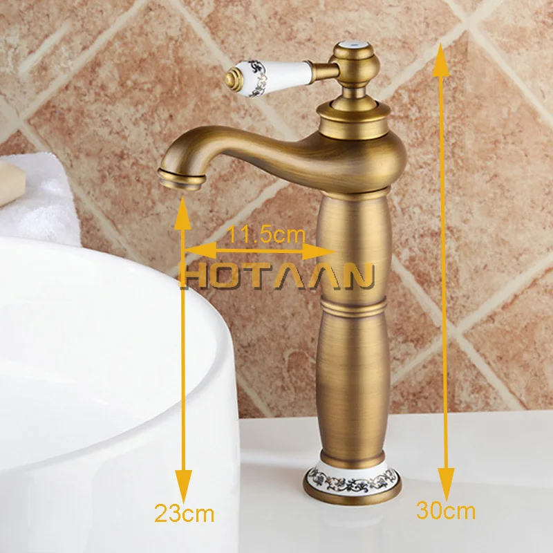 

Bathroom Basin Faucet Antique bronze Brass Mixer solid copper Luxury Europe style Tap torneiras para banheiro crane YT-5085