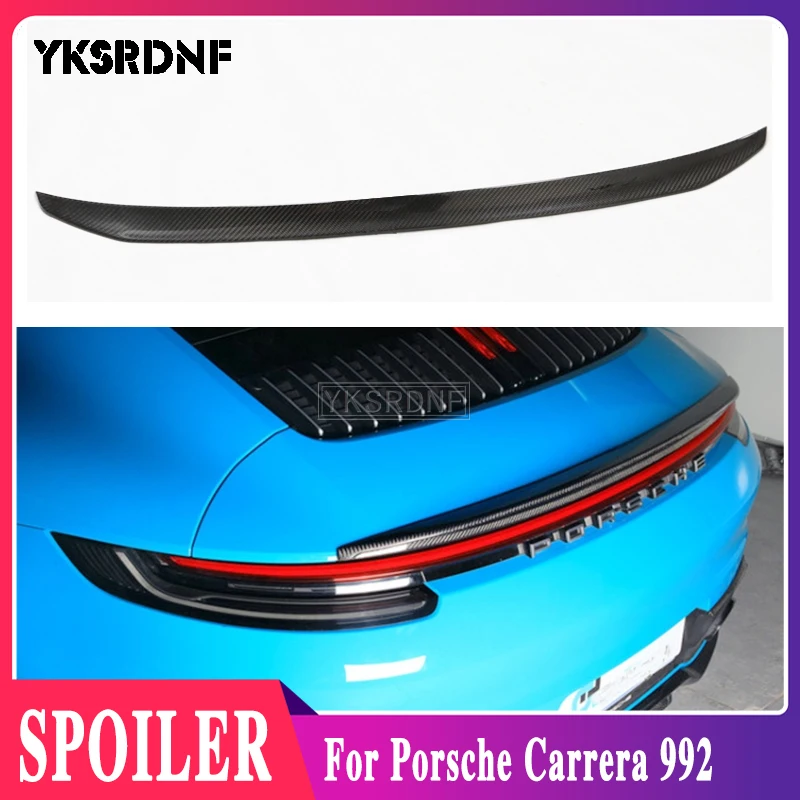 

2018 2019 2020 2021 Year For Porsche Carrera 992 SPOILER Car Styling Carbon Fiber Rear Lip Roof Spoiler Trunk Boot Wing