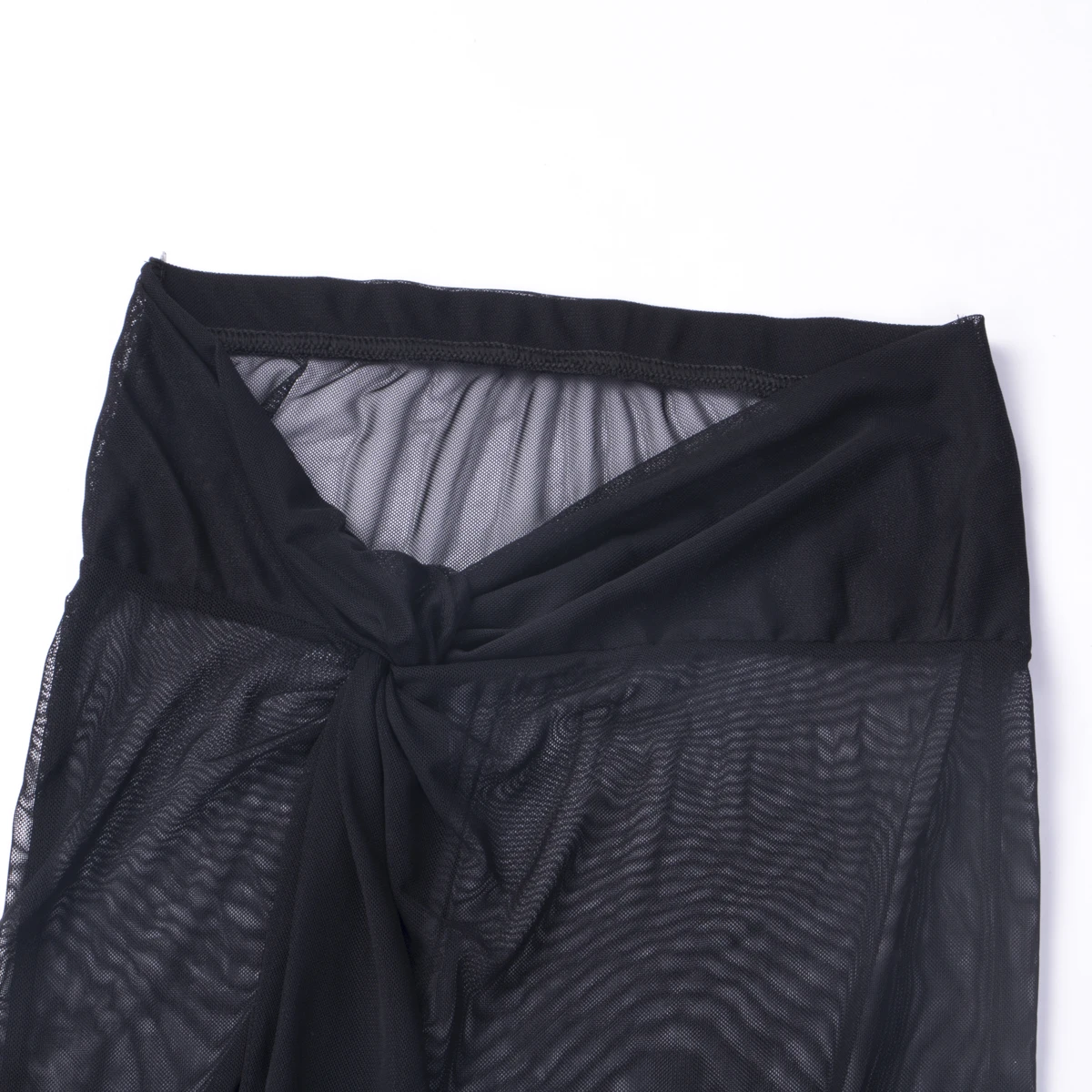 Женская сексуальная прозрачная накидка на бикини комплект с укороченным топом и