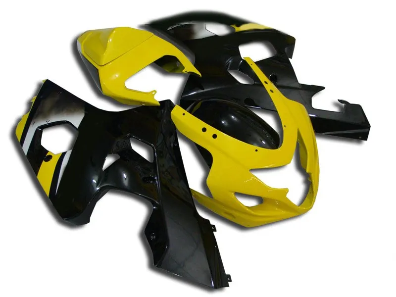 Мотоцикл комплект обтекателей для GSXR600 750 K4 04 05 R 600 GSXR750 2004 2005 ABS желто черные