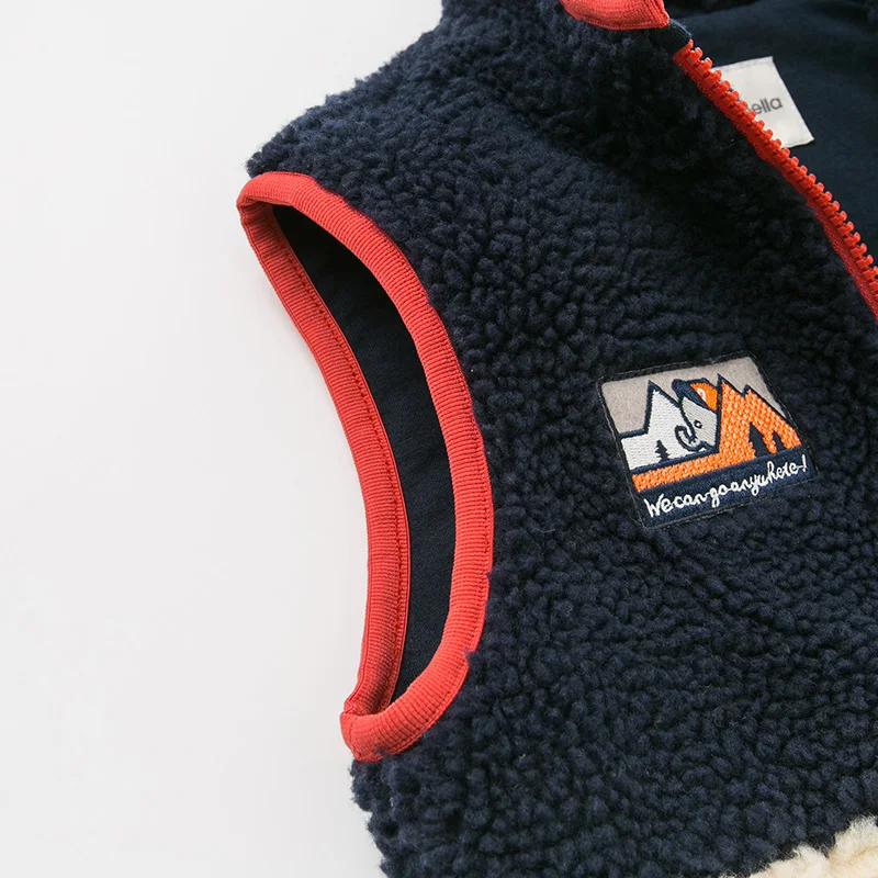 Детское пальто на молнии DBK11239 детское без рукавов для мальчиков осень и зиму |