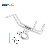 marine grade stainless steel 316 fishing rod rack holder pole bracket support clamp on rail mount 26 or 32mm boat accessories