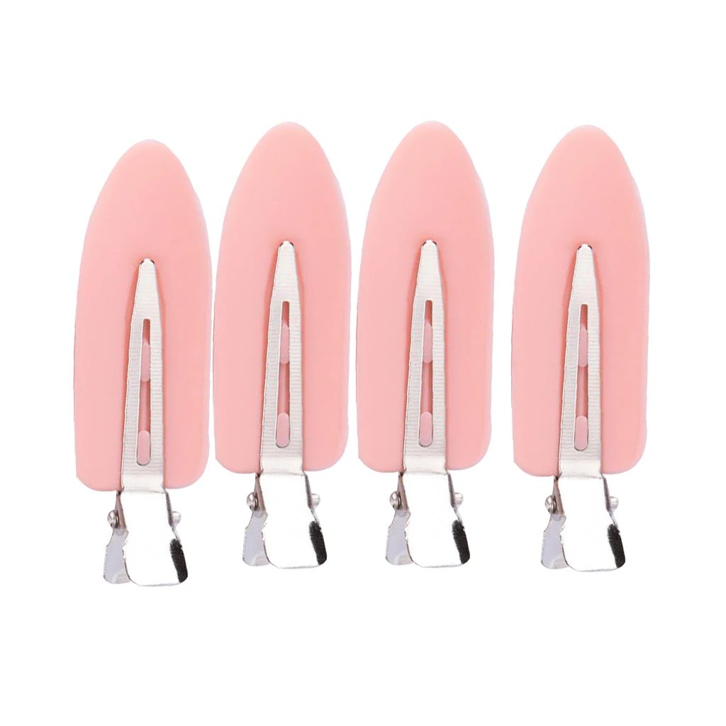 Пластмассовая заколка для волос смешанный цвет без сгибания 4 шт. бесшовные