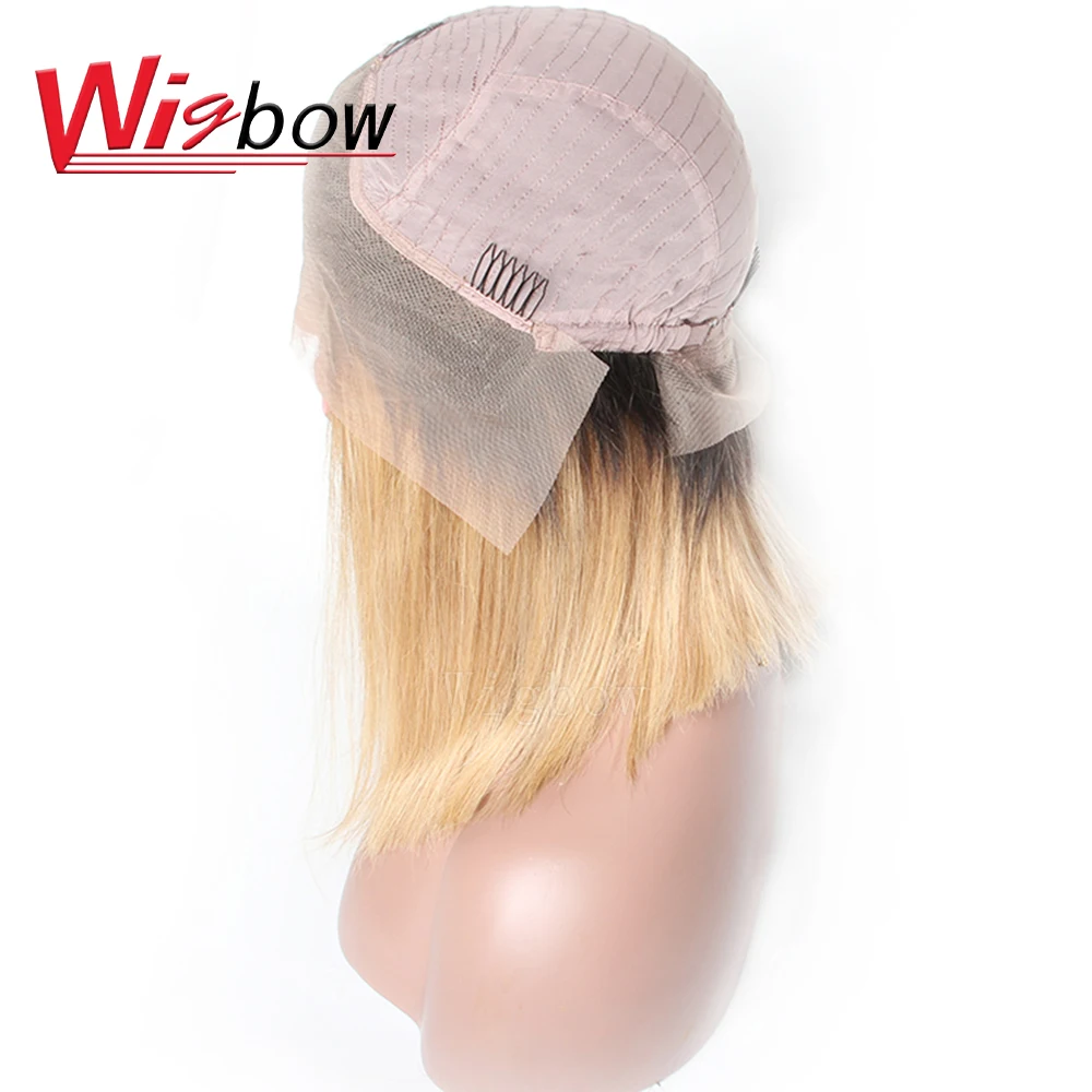 Волосы Wigbow OneCut бразильские прямые волосы 1B/27 цвет Омбре 13*6 кружевные передние