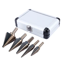 5pcs triangle shank hss cobalt multiple hole more sizes step drill bit solid carbide mini drill accessories