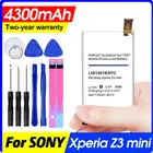 Аккумулятор Lis1561erpc на 4300 мА  ч для Sony Xperia Z3 Compact Z3c Mini D5803 D5833