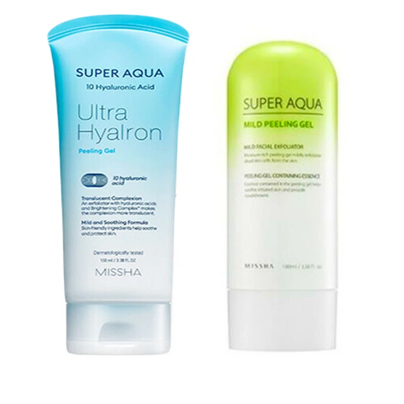 MISSHA Super Aqua пилинг гель 100 мл средство для очистки лица отшелушивающее ухода за