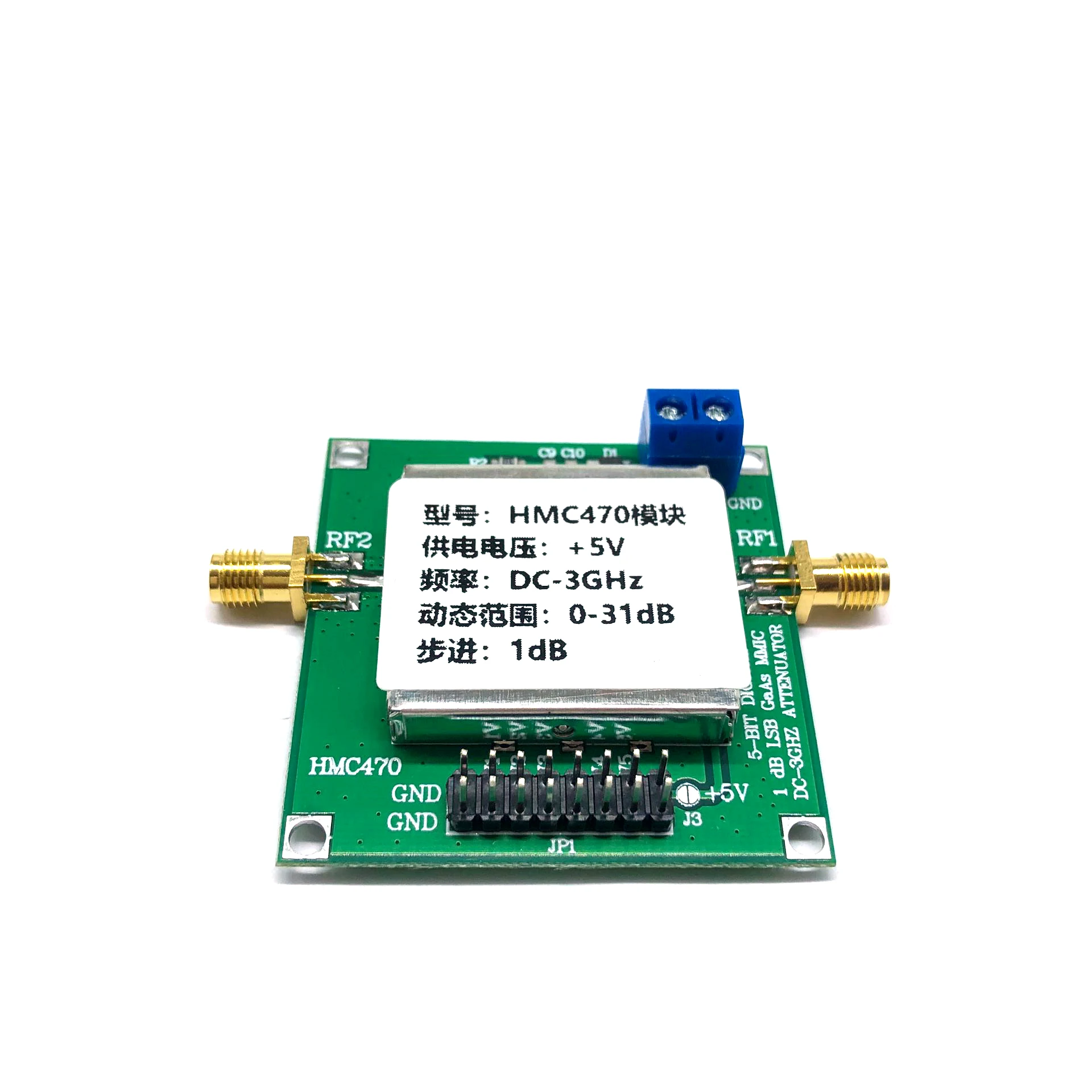 

HMC470 Digital Radio Frequency Attenuator Module DC-3GHz 1DB step to 31DB Manual Control and Program Control