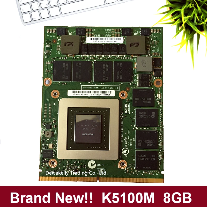 Фирменная Новинка K5100M K5100 GDDR5 8 Гб Vedio Графика карты N15E Q5 A2 с X Кронштейн для Dell M6700