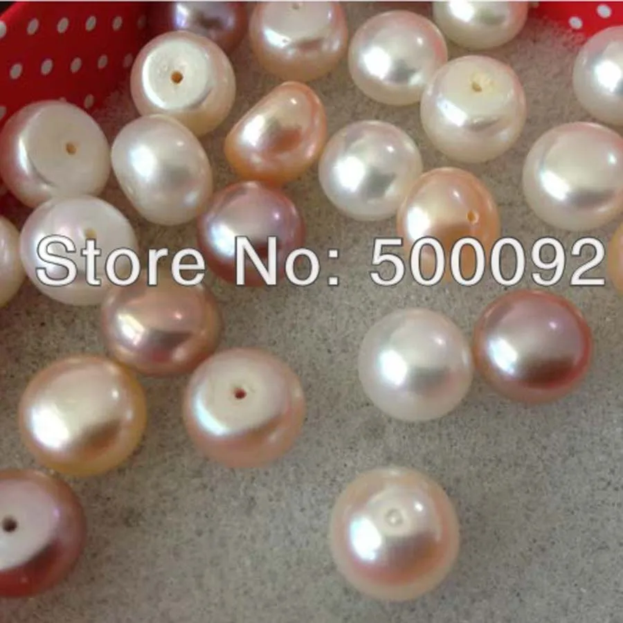 Партия 100 шт. 9 5 10 мм полупросверленные с пресноводной жемчужиной|pearl snap button|pearl