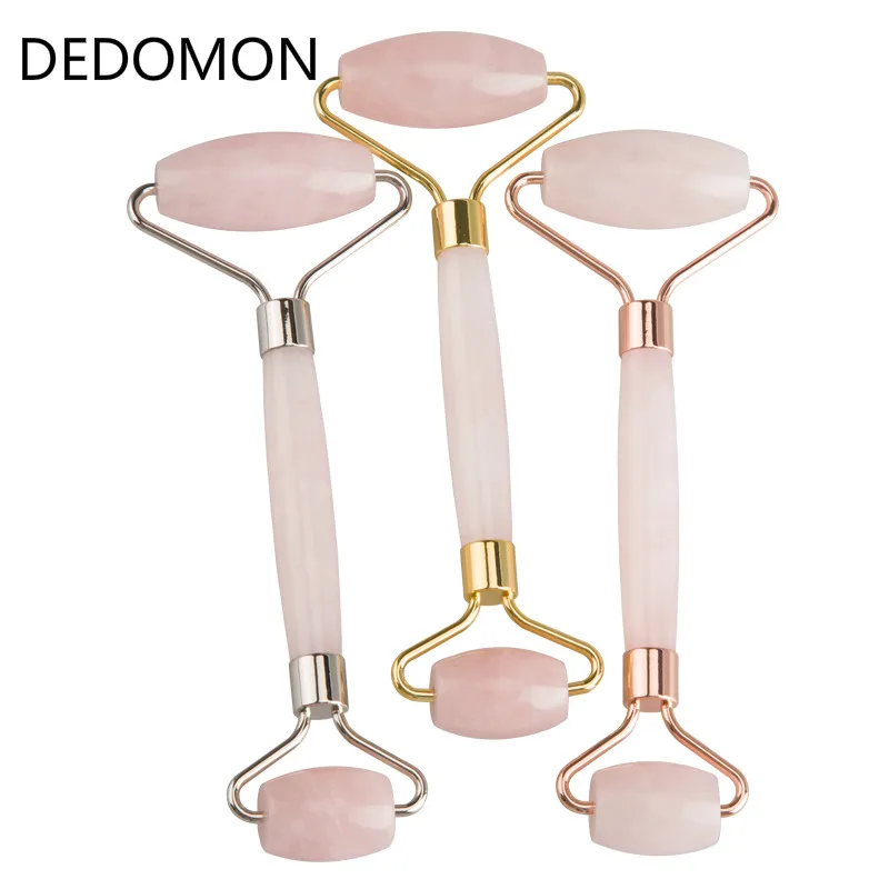 1/комплект из 2 предметов розового кварца ролик для похудения Массажер лица