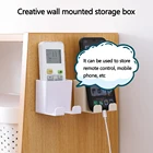 Домашний настенный органайзер для пультов дистанционного управления для телевизора, кондиционера, чехол для хранения мобильный телефон, подставка-держатель
