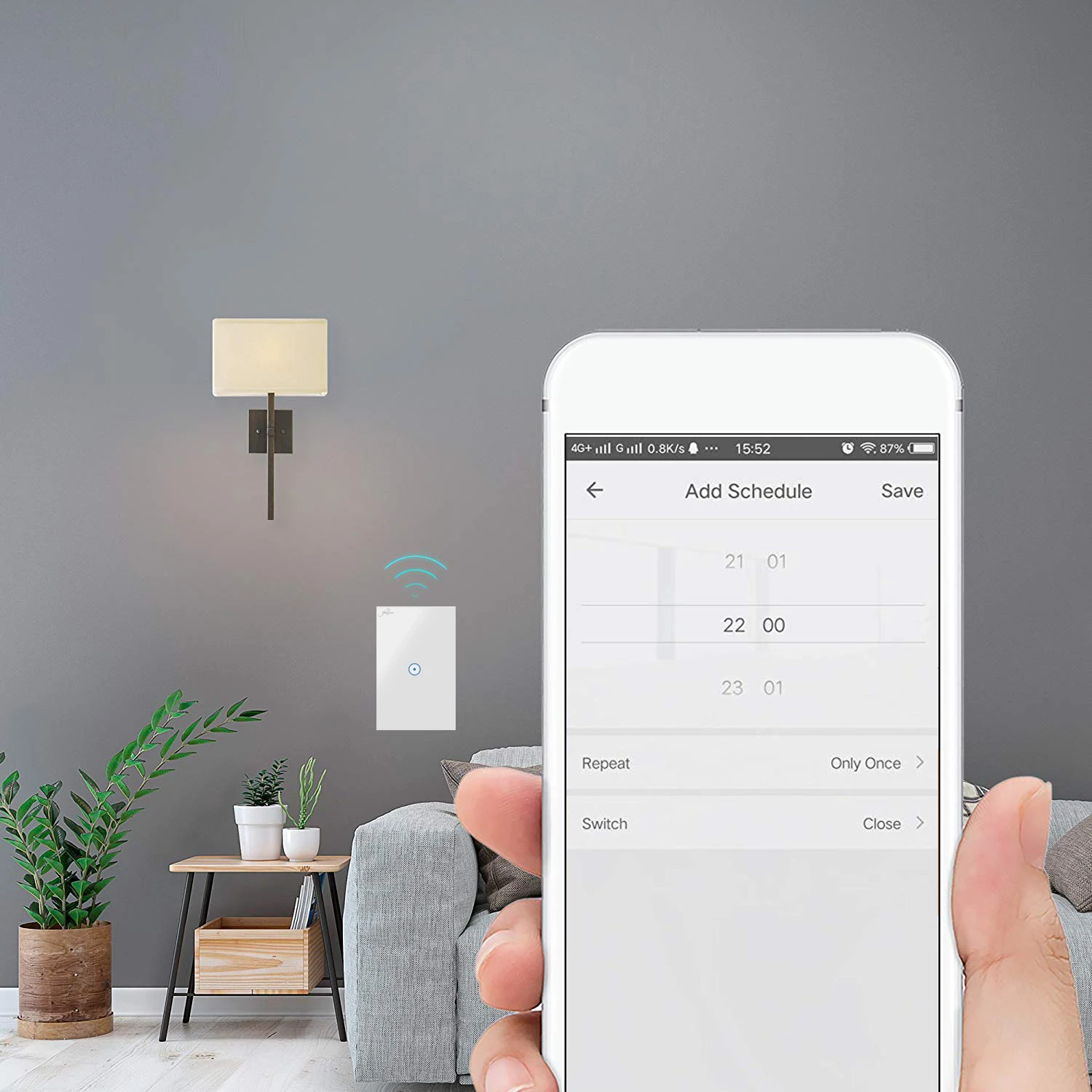 Jinvoo умный переключатель WiFi светильник выключатель стандарт США Alexa Google home