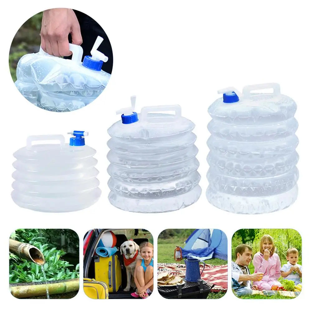 

Portable Water Containers Folding Water Bucket Outdoor Camping Water Storage Bag Plastic Foldable Camping Drinking Water Bucket