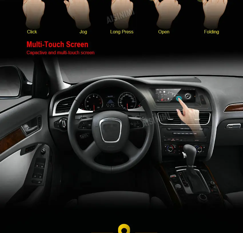 AISINIMI Android 8,0 автомобильный Dvd Navi плеер для автомобиля AUDI Q5 2009- монитор Дисплей gps аудио стерео Авто сенсорный экран все в одном ПК