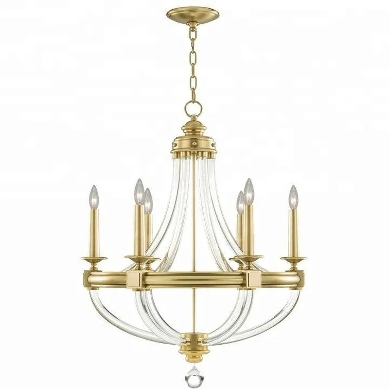 

Brass Glass Arm Gold Decor Home Custom Crystal Ceiling Light Dubai Antique Chandelier