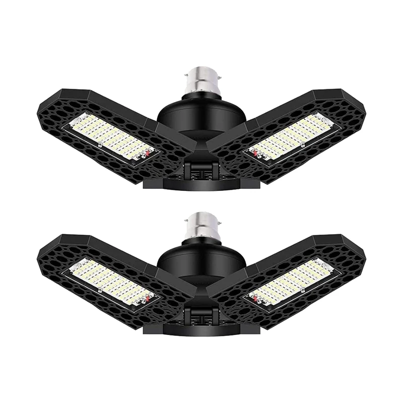 

2 Pack LED Garage Lights, 80W LED Garage Ceiling Lights, Super Bright 9600 Lumens 6000K Daylight LED Shop Lights