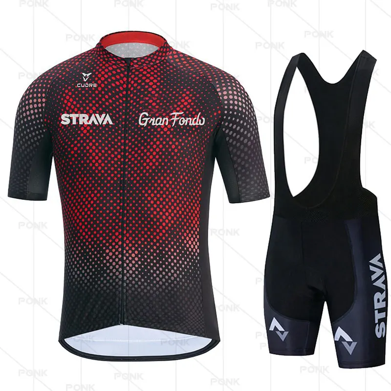 

2021 STRAVA Breathable MTB Bicycle Cycling Clothing Mountain Bike Wear Clothes Maillot Ropa Ciclismo Summer Cycling Jersey Sets
