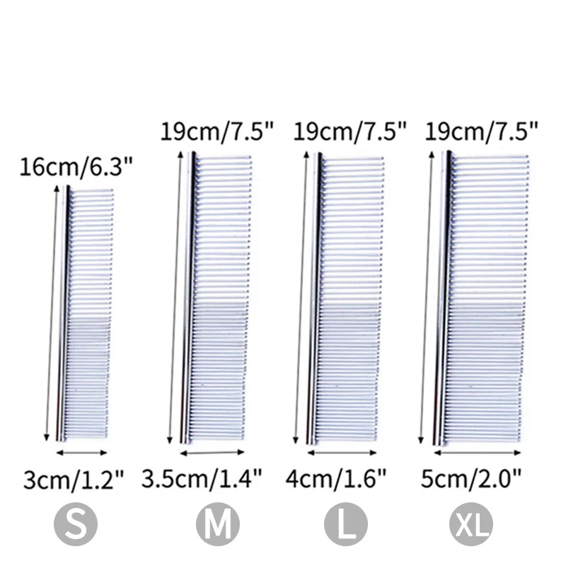 Расческа для домашних животных щетка из нержавеющей стали длинная толстая